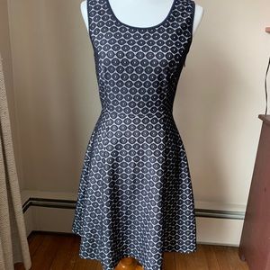 Enfocus Studio Blue White A-line Dress